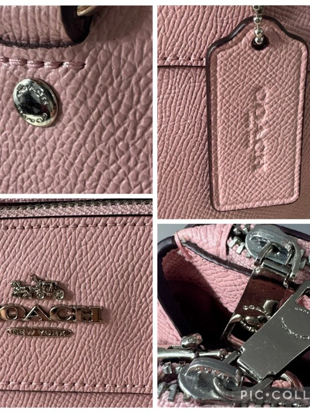 NWOT Authentic Coach F25395 Crossgrain Mini Brooke Carryall- Blush Pink